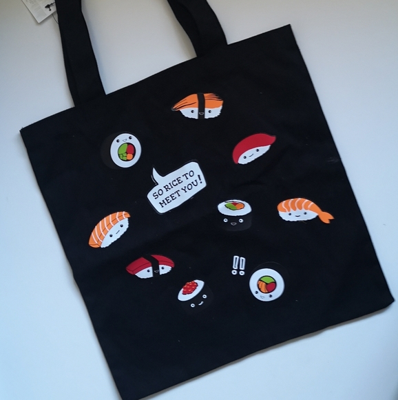 FOREVER 21 | "So Rice to Meet You" Canvas Tote bag - Picture 1 of 1